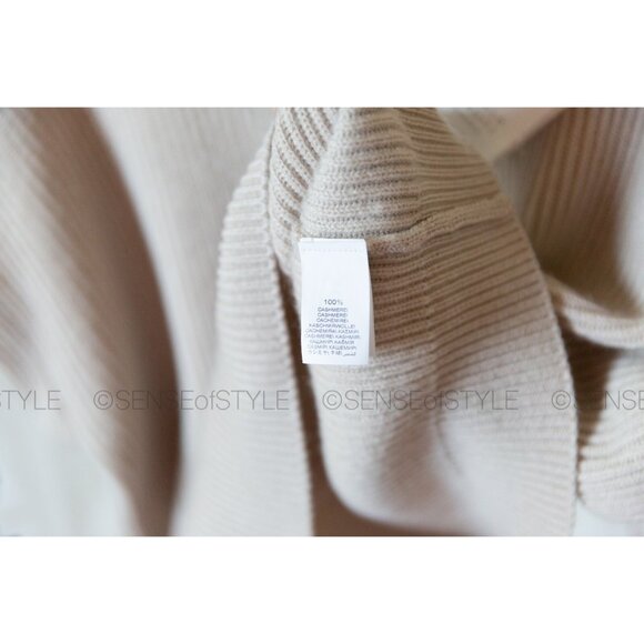 Brunello Cucinelli Women Cashmere Silk Sweater Top Monili Beige XS - Picture 8 of 10